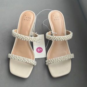 A New Day Audra Pearl Block Heels 5.5